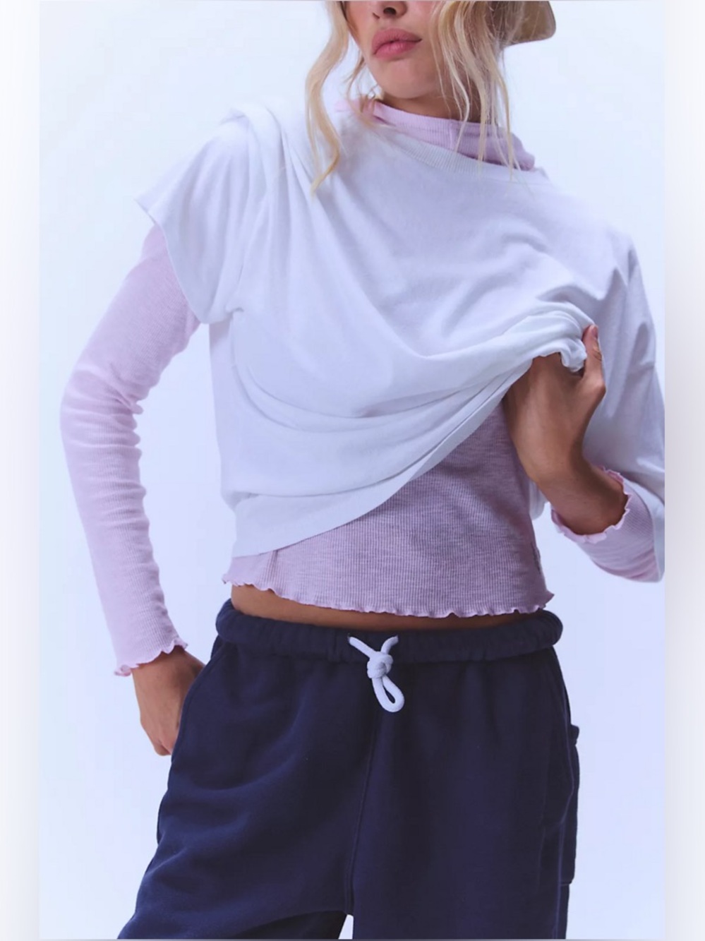 NWT! FP Free People Movement Breathe Easy Layer Sz Small & Large - Picture 2 of 5